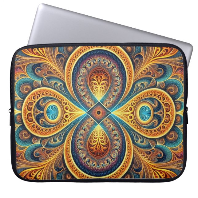 Housse Pour Ordinateur Portable Art fractal vibrant (Devant)