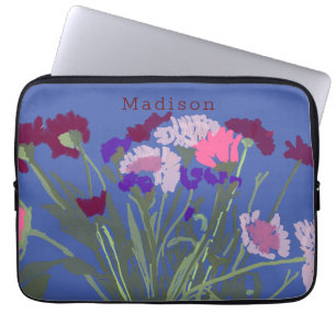 Housse Pour Ordinateur Portable Art moderne Fleurs sauvages colorés heureux +Perso