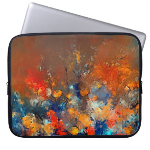 Housse Pour Ordinateur Portable Art moderne. Oeuvre colorée contemporaine. Couleur