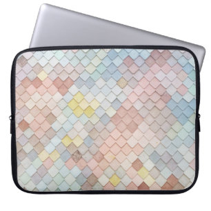 Housse Pour Ordinateur Portable Art motif Cute Pastel Motif Design géométrique