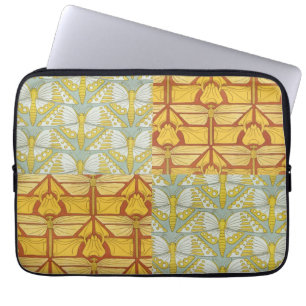 Housse Pour Ordinateur Portable Art Nouveau vintage de grille de motif de la natur
