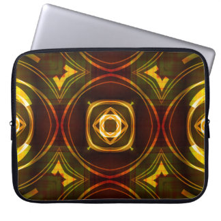 Housse Pour Ordinateur Portable art vintage géométrique motif ornemental abstrait,