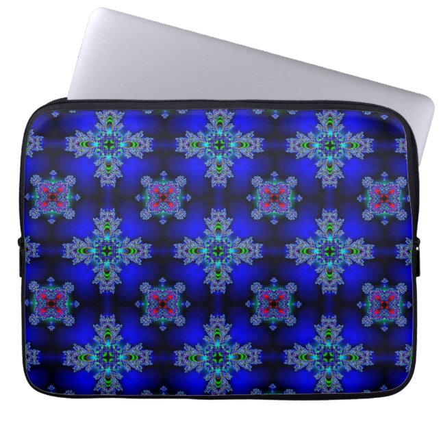 Housse Pour Ordinateur Portable Artdeco Flowers in Retro Style (Devant)