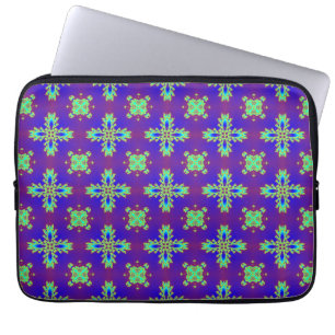Housse Pour Ordinateur Portable Artdeco Flowers in Retro Style