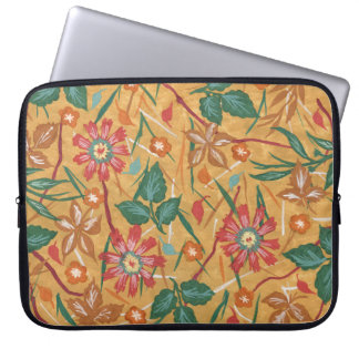 Housse Pour Ordinateur Portable Artistic Watercolor Flowers : Arrière - plan color