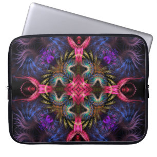 Housse Pour Ordinateur Portable Artistrie de géométrie quadruple fractale