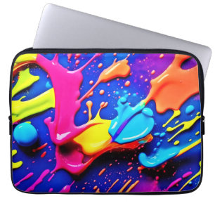 Housse Pour Ordinateur Portable Artwork de peinture de néon dynamique