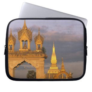 Housse Pour Ordinateur Portable Asie, Laos, Vientiane. Temple de That Luang.