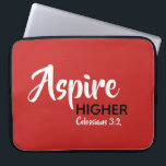 Housse Pour Ordinateur Portable ASPIRE Écriture chrétienne inspirationnelle supéri<br><div class="desc">Message inspirationnel - Aspire Supérieur - avec Scripture référence Colossiens 3:2 "Mettez votre esprit sur les choses au-dessus". Un message de motivation, simplement mais élégamment affiché. Le texte est entièrement personnalisable, de sorte que vous pouvez personnaliser avec votre message préféré et la référence de l'Écriture, ou vous pouvez laisser comme...</div>
