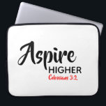 Housse Pour Ordinateur Portable ASPIRE Écriture chrétienne inspirationnelle supéri<br><div class="desc">Message inspirationnel - Aspire Supérieur - avec Scripture référence Colossiens 3:2 "Mettez votre esprit sur les choses au-dessus". Un message de motivation, simplement mais élégamment affiché. Le texte est entièrement personnalisable, de sorte que vous pouvez personnaliser avec votre message préféré et la référence de l'Écriture, ou vous pouvez laisser comme...</div>