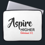 Housse Pour Ordinateur Portable ASPIRE Écriture chrétienne inspirationnelle supéri<br><div class="desc">Message inspirationnel - Aspire Supérieur - avec Scripture référence Colossiens 3:2 "Mettez votre esprit sur les choses au-dessus". Un message de motivation, simplement mais élégamment affiché. Le texte est entièrement personnalisable, de sorte que vous pouvez personnaliser avec votre message préféré et la référence de l'Écriture, ou vous pouvez laisser comme...</div>