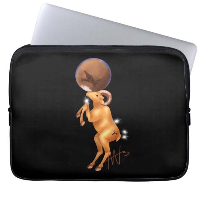 Housse Pour Ordinateur Portable Astro Aries Mars Zodiac (Devant)