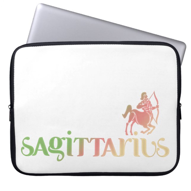 Housse Pour Ordinateur Portable Astrologie Sagittaire Zodiac d1 Manche 2 (Devant)