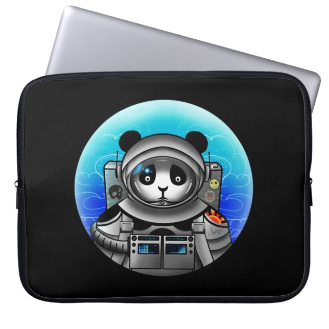 Housse Pour Ordinateur Portable Astronaute Panda Bear (Devant)