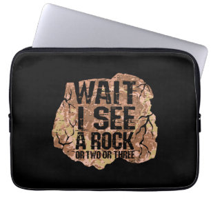 Housse Pour Ordinateur Portable Attends De Voir Un Rock
