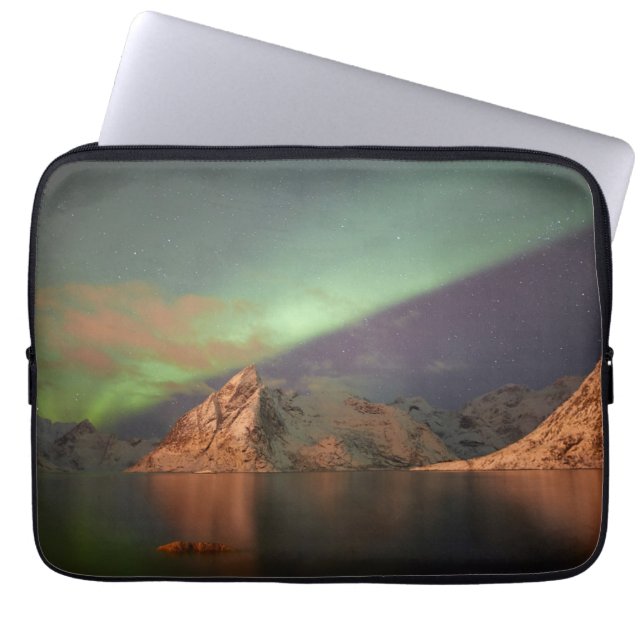 Housse Pour Ordinateur Portable Aurora Borealis, Polar Lights (Devant)