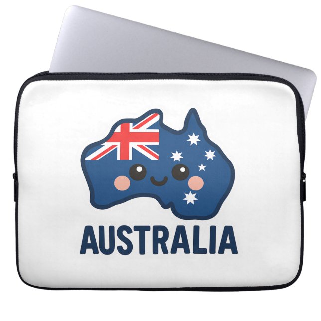 Housse Pour Ordinateur Portable Australie Kawaii Fusion - Bold & Adorable (Devant)