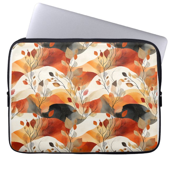 Housse Pour Ordinateur Portable Automne Elegance Motif sans faille (Devant)