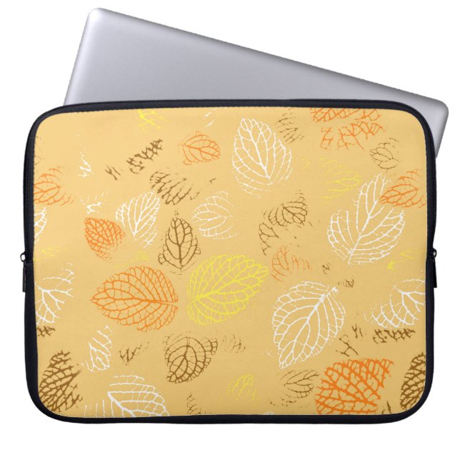 Housse Pour Ordinateur Portable Automne, Motif Feuille 4 (Devant)