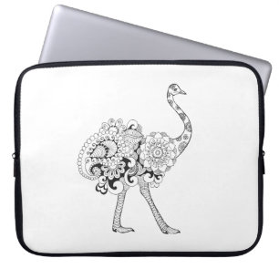 Housse Pour Ordinateur Portable Autruche inspirée