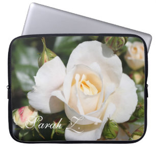Housse pour ordinateur portable aux fleurs de rose