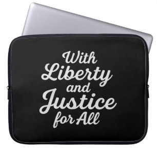 Housse Pour Ordinateur Portable Avec la liberté et la justice pour tous Protestati