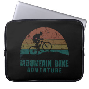 Housse Pour Ordinateur Portable Aventure VTT Vintage - Cyclisme sur Montagne