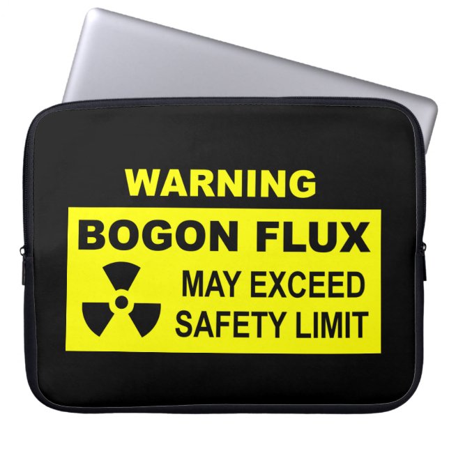 Housse Pour Ordinateur Portable Avertissement : Flux de Bogon (Devant)