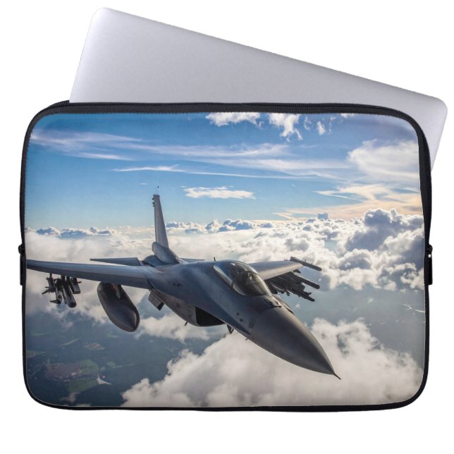 Housse Pour Ordinateur Portable Avion à réaction de l'armée (Devant)