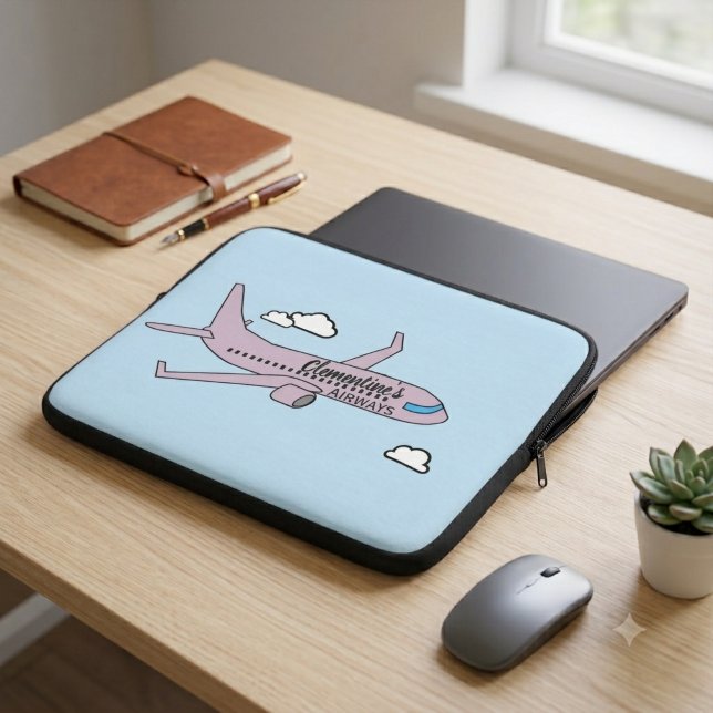 Housse Pour Ordinateur Portable Avion personnalisable  (Créateur téléchargé)