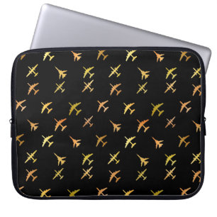 Housse Pour Ordinateur Portable Avions de combat, en noir