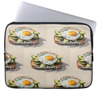 Housse Pour Ordinateur Portable Avocado & Oeuf Toast Gusto Poésie