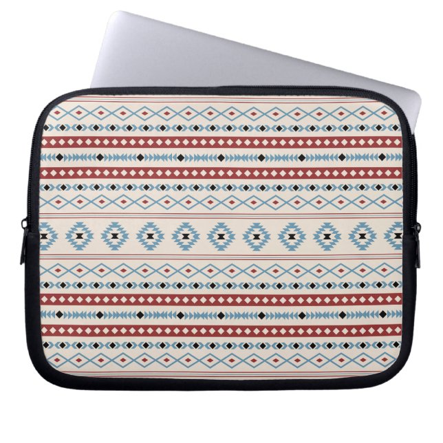 Housse Pour Ordinateur Portable Aztec Blue Red Black Cream Mixte Motifs Motif (Devant)