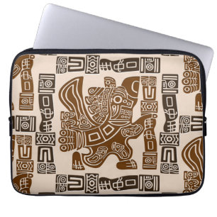 Housse Pour Ordinateur Portable Aztec Eagle Guerrier Tribal Art antique