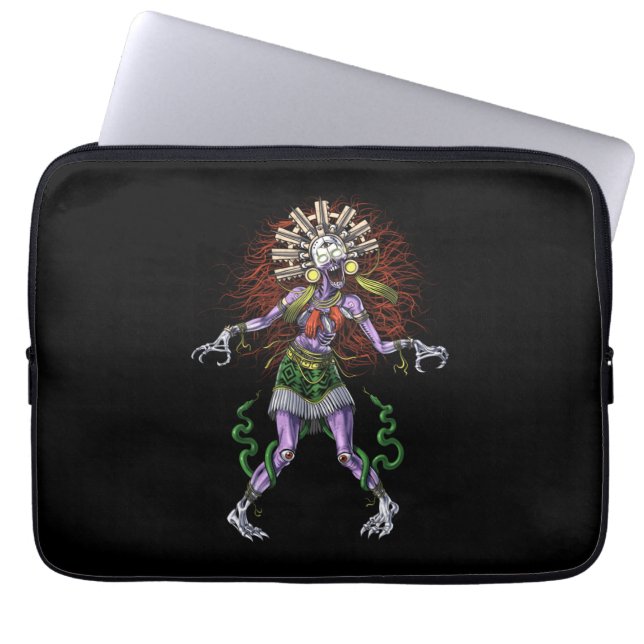 Housse Pour Ordinateur Portable Aztec Mythologie Deity Tzitzimitl (Devant)