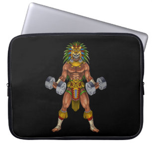 Housse Pour Ordinateur Portable Aztec Warrior Weightlifting