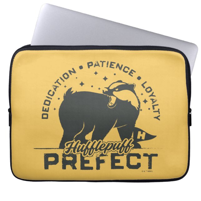 Housse Pour Ordinateur Portable Badge de Préfet de POUFFSOUR™ (Devant)
