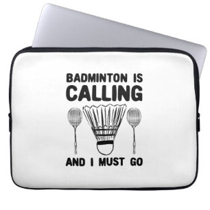 Housse Pour Ordinateur Portable Badminton - Le badminton vous appelle