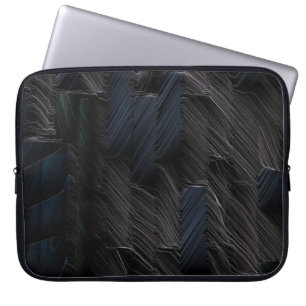 Housse Pour Ordinateur Portable Baguettes bleues et vertes sur contenant en plasti