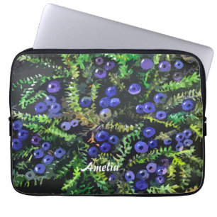Housse Pour Ordinateur Portable Baies bleues sauvages