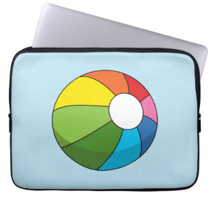 Housse Pour Ordinateur Portable Bal De Plage Coloré