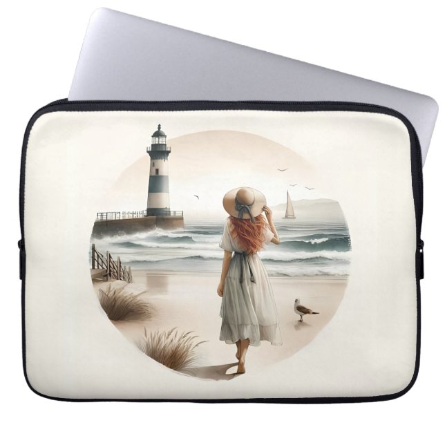 Housse Pour Ordinateur Portable Balade Phare (Devant)