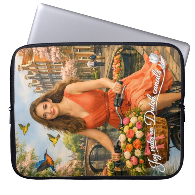 Housse Pour Ordinateur Portable Balade sur les canaux hollandais (Devant)