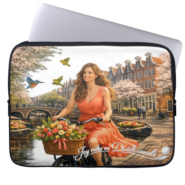 Housse Pour Ordinateur Portable Balade sur les canaux hollandais (Devant)
