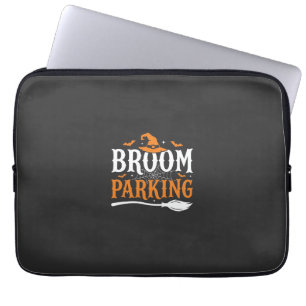 Housse Pour Ordinateur Portable Balai d'Halloween Parking Chapeau de Sorcière Grap