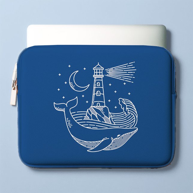 Housse Pour Ordinateur Portable Baleine phare (Créateur téléchargé)