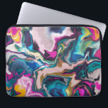 Housse Pour Ordinateur Portable Balisage Abstrait clair et coloré<br><div class="desc">peinture numérique par becky nimoy 2019 ; customisez avec votre propre texte ou photo</div>