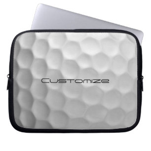 Housse Pour Ordinateur Portable Balle de Golf avec Texte Personnalisé