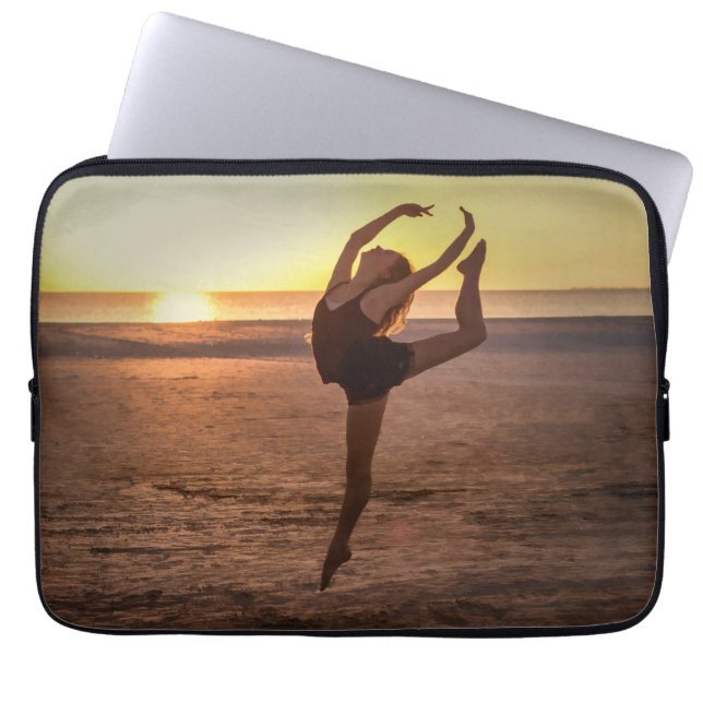 Housse Pour Ordinateur Portable Ballet sur la plage (Devant)