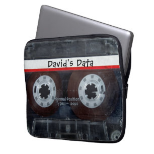 Housse Pour Ordinateur Portable Bande Cassette Rétro